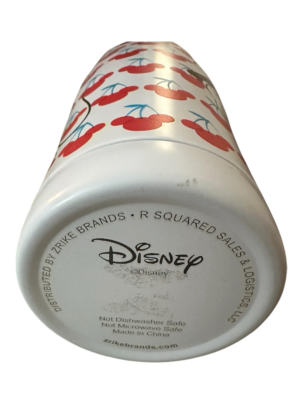 Disney Mickey Mouse Cherry Tumbler + Pair of Hand-Painted Cherry Bowls GIFT SET - Picture 9 of 15